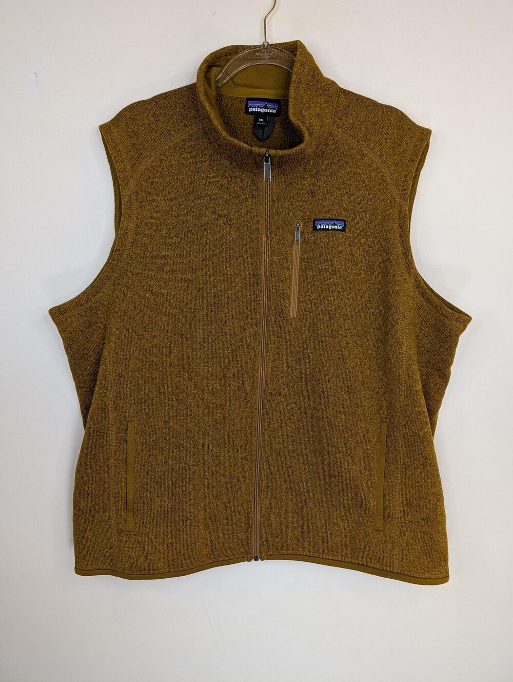 Patagonia Better Sweater Vest Mens XXL Brown Full Zip Fleece Hiking Outdoor